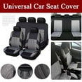 thumbnail image 1 of ALLTIMES For Toyota Tacoma Car Seat Cover 5 Seat Full Set Polyester Cloth Front Rear Protector, 1 of 10