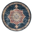 thumbnail image 3 of Unique Loom Utopia Collection Area Rug - Helios (5' Round Dark Blue/Beige), 3 of 7
