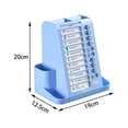 thumbnail image 4 of Portalápices para organizador de escritorio, caja de almacenamiento de escritorio, taza de lápiz portátil multifuncional giratoria de 360  degree para Azul mayimx Titular de la pluma, 4 of 9