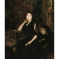 thumbnail image 2 of Théobald Chartran 15x17 Black Ornate Wood Framed Double Matted Museum Art Print Titled - Portrait of Madame Olympe Heriot, Nee Cyprienne Dubernet (1857-1947) (1891), 2 of 5