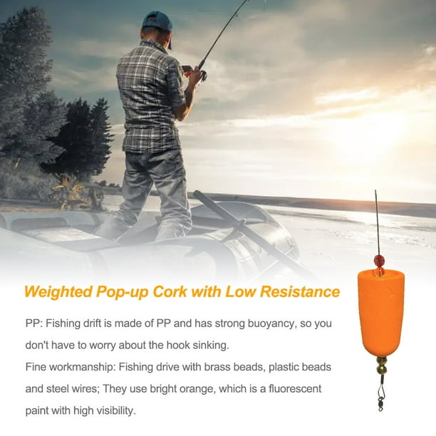 Fishing Drift Strong Buoyancy Low Resistance Pop-up Cork Anti-collision  Fluorescent Paint Fish Tackle Accessories Saltwater Circular Rectangle 