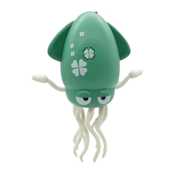 Pulpo eléctrico para gatear, juguete interactivo de aprendizaje para gatear y caminar, regalo navideño, automático para bebés, niños y niñas. verde
