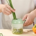 thumbnail image 4 of Juego de cortador de verduras eléctrico yuxing procesador de alimentos picadora inalámbrico recargable 4 en 1, 4 of 5
