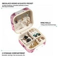 thumbnail image 2 of Pink Monkey Travel Portable Decorative Box - Square Jewelry Storage and Organizer Box for Rings, Earrings, Necklaces, and Bracelets - Suitable for Girls and Women - Necklace Organizer Box, 2 of 6