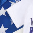 thumbnail image 5 of NOLDARES Baby Toddler Boy Independence Day Outfit Short Sleeve T-Shirt and Elastic Waist Shorts with Pockets Patriotic Flag Print 2Pcs Summer(White,12-18 M), 5 of 8