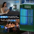 thumbnail image 5 of Solar Bug Zapper Outdoor, 4200V Waterproof Electric Mosquito & Fly Killer Lamp, Insect Trap for Patio & Garden, Green, 5 of 9