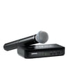 thumbnail image 2 of Shure BLX24/B58 Sistema de micrófono inalámbrico: duración de la batería de 14 horas, alcance de 300 pies, UHF | Incluye micrófono vocal portátil BETA 58A, receptor de un solo canal | Banda H9 (BLX24/, 2 of 5