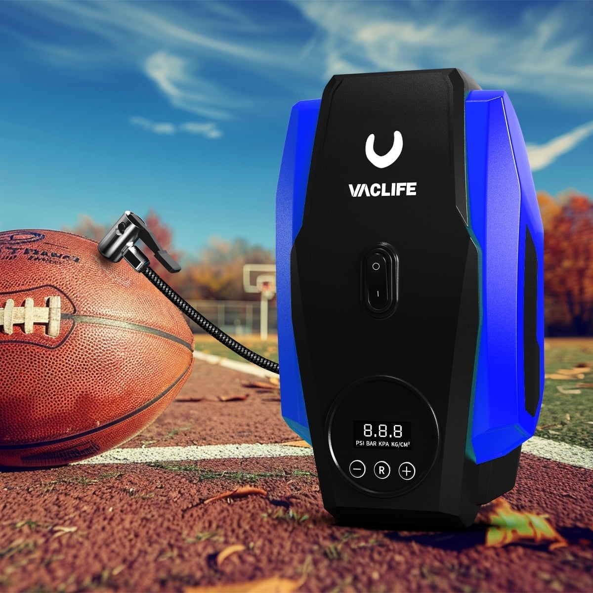VacLife 12V DC Tire Inflator, Auto Shutoff Air Compressor Portable