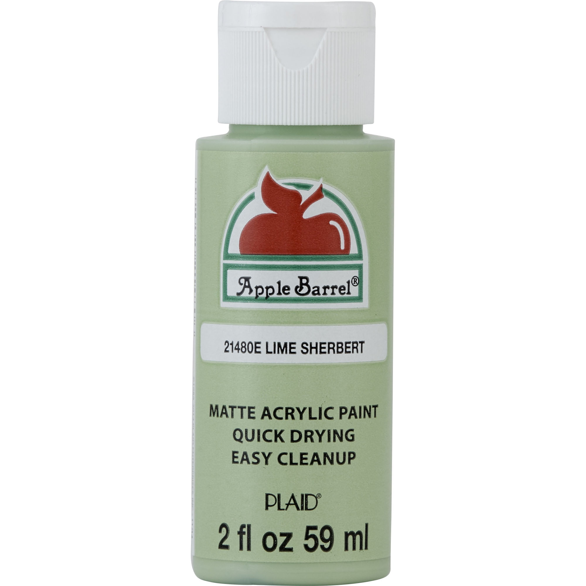 Apple Barrel Acrylic Craft Paint, Matte Finish, Lime Sherbert, 2 fl oz