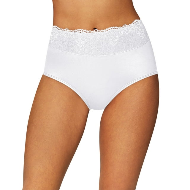 Bali Culotte Passion for Comfort pour Femmes, 8, Blanc