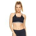 thumbnail image 2 of Expert Brand Women's Airstretch Calypso Sports Bra, Black/Heather Charcoal, Medium, 2 of 8