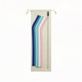 thumbnail image 2 of Shisuyan Multi Colored Foldable Silicone Straw 1Set Ideal For Travel And Hot Drinks, 2 of 8