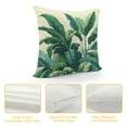 thumbnail image 4 of JRXY  Tropical Leaves Throw Pillow CoversGreen Palm Leaf Decorative Pillows Soft Cushion Cases for Couch Sofa Bed Home Decor White, 4 of 5