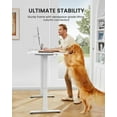 thumbnail image 4 of ErGear Electric Standing Desk, 44 x 24 Inches Height Adjustable Stand up Desk, Sit Stand Home Office Desk, with Two-Piece Desktop (White), 4 of 6