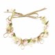thumbnail image 1 of Nvzi Horquillas para el pelo de boda con flores para novias, peinetas con perlas de cristal, pinzas para el pelo, accesorios para el pelo de boda dorados, joyas -A, 1 of 5