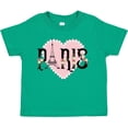 thumbnail image 3 of Inktastic Paris Pink Heart Eiffel Tower with Flowers Boys or Girls Toddler T-Shirt, 3 of 5