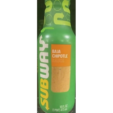 SUBWAY BAJA CHIPOTLE Sauce 16 Fl Oz Bottle - DISPLAY READY