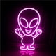 thumbnail image 1 of Moyic Neon Light Alien Shape Durable Power Hanging Transparent Lighting Gift Game Cord Bar Saving Accessory Lamp Energy Kits de decoración para fiestas Numero 3, 1 of 6