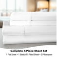 thumbnail image 5 of BedTite 300 Thread Count Cotton 4-Piece Queen Sheet Set - White, 5 of 7