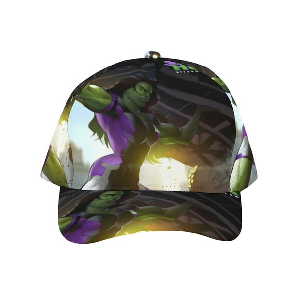 Ella Hulk Gorra de Béisbol para Hombres, Mujeres y Niños, Gorra Clásica de Visera Plana, Gorra Hip Hop Trucker, Snapback Ajustable