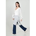 thumbnail image 2 of Blusa de corte largo Roman Fashion /Juvenil, 1008 (Blanco) blanco M, 2 of 5