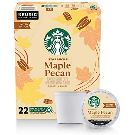 Starbucks Coffee K-Cup Pods Maple Pecan 22 Ct