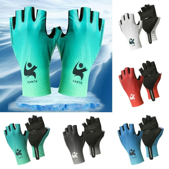 Shenmeida 1 Pair Cycling Gloves Men Women Bike Anti Skid Gloves Half Finger Biking Gloves Anti Slip Shock Breathable Cycle Gloves