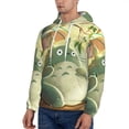 thumbnail image 4 of Totoro Trendy Cartoon Men'S Fleece Hooded Hoodie, hoodies for women men with pockets,Fall Fashion 2025 Pullover Sweaters Winter Clothes, 4 of 9