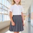 thumbnail image 2 of NIEWTR Girls Pleated Tennis Skirts for Girls Athletic Toddler High Waist Activewear Kids Golf Skirts with Pockets(A01-Grey,4-5 Years), 2 of 4