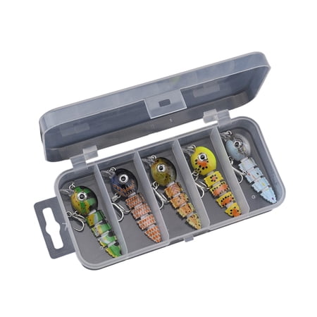 5pcs Swimbait Fishing Tackle Fishing Lure 5 Segment Artificial Hard Baits Multi Jointed Swimbaits Swimming Lures