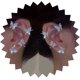 thumbnail image 3 of 2 piezas de pendientes falsos con purpurina y diamantes de imitación de mariposa, estilo vintage, no perforantes, con alas de ángel, para novia, boda, escalador, oreja, bola de baile, joyería para muj, 3 of 4