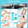 thumbnail image 3 of 3 st igelkott fotmassageboll, fotmassagerulle, reflexologiball, plantar fasciitavlastningsmassageapparat för avkoppling och lindring av muskelvärk, 3 of 5