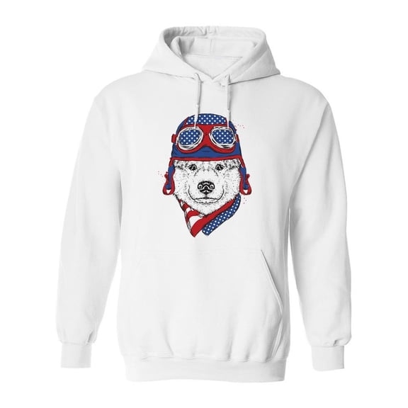 Pilot Husky Hoodie Men -Image by Shutterstock, Male Small