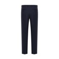 thumbnail image 3 of BiZtdJrK Men's Classic Fit Dress Pants Hidden Expandable Waist Straight Leg Dress Pant Solid Casual Work Pants with Pockets Navy L, 3 of 4