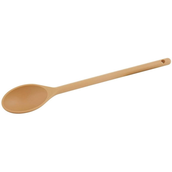 Winco High Heat Nylon Spoon, Kitchen Cooking Mixing Stirring Spoon 14-3/4 Inch, Tan