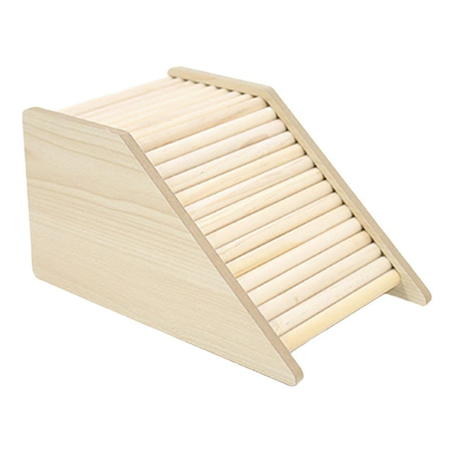 Escondite de madera para animales pequeños, juguete de cabaña para hámster, casa de madera para hámster de Guinea sin agujero