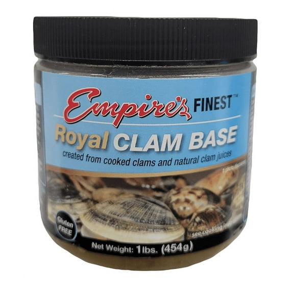 Empire's Finest Royal Clam Base for making Clam Dishes, Gravies & Soups 1lb Jar - Restaurant Grade