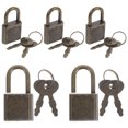 thumbnail image 2 of 5 Sets of Treasure Box Lock with Key Plastic Lock Kids Toy Box Padlock Treasure Chest Lock Accessory, 2 of 8