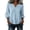 Blue women fall v neck blouse a1, variant on Women's Fall V Neck 3/4 Sleeve Embroidery Boho Casual Blouse for Women Cute Trendy Loose Fit Pullover Tops Solid Comfy Graphic Tunic Tops Winter Fashion Business Work Clothes, Green XL