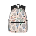 thumbnail image 1 of Easygdp Cute Tennis Racket Mochila Casual para Portátil, Mochila para Escuela, Viajes, Negocios, 1 of 5