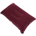 thumbnail image 2 of 2pcs Super-thick Flocking Fabric Inflatable Pillow Portable Travel Pillow for Outdoor Activities (Purplish Red), 2 of 7