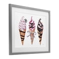 thumbnail image 3 of Stupell Industries Pink Glam Ice Cream Trio Gray Framed Print Under Glass design by Amanda Greenwood, 13 x 16, 3 of 10