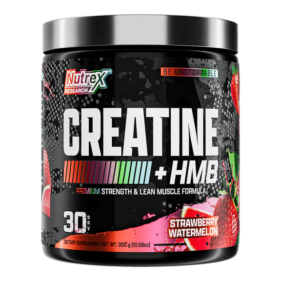 Nutrex Research Creatine   HMB Strawberry Watermelon 5g Creatine, 1.5g HMB Strength & Lean Muscle Formula 30 Servings