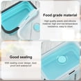 thumbnail image 4 of wqlpp-4 Pack Collapsible Food Storage Containers, Silicone Foldable Lunch Container with Lids, Leftover Meal Box for Kitchen, Microwave&Dishwasher Safe, Silicone Containers for Camping, Meal Prep, 4 of 4