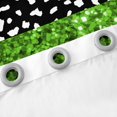 thumbnail image 4 of Cheetah Print Curtains Adults Watercolor Green Diamond Window Treatments Leopard Print 30%-50% Blackout Curtains 42''Wx63''L (No Glitter No Sequin), 4 of 6