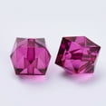 thumbnail image 3 of 100pc Transparent Acrylic Beads Faceted Cube Purple 10x10x8mm Hole: 1.5mm DIY, 3 of 3