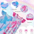 thumbnail image 3 of Jurebecia 2pcs Girls Nightgowns Mermaid Pajamas Ariel Princess Toddler Nightgown Sleepwear Nightie for Kids Little Girls 150 CM 11-12 Years, 3 of 13