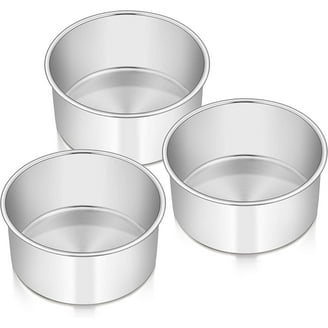 VeSteel inch Stainless Steel Round Cake Baking Pans, Set of