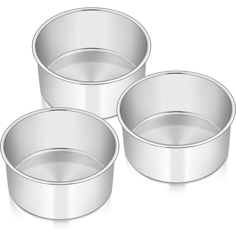 Walchoice 3-Piece Stainless Steel Round Cake Pan Set photo 1